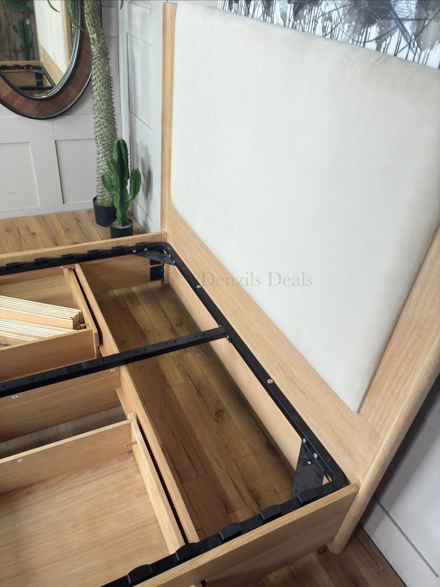John Lewis Rest 4 Drawer Bed Frame, King, Natural Wood RRP £1599 R57