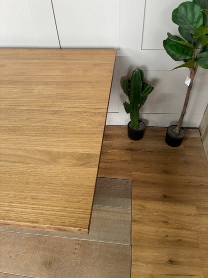 nick scali Blox Dining Table Australian Oak with Geometric Legs  #1