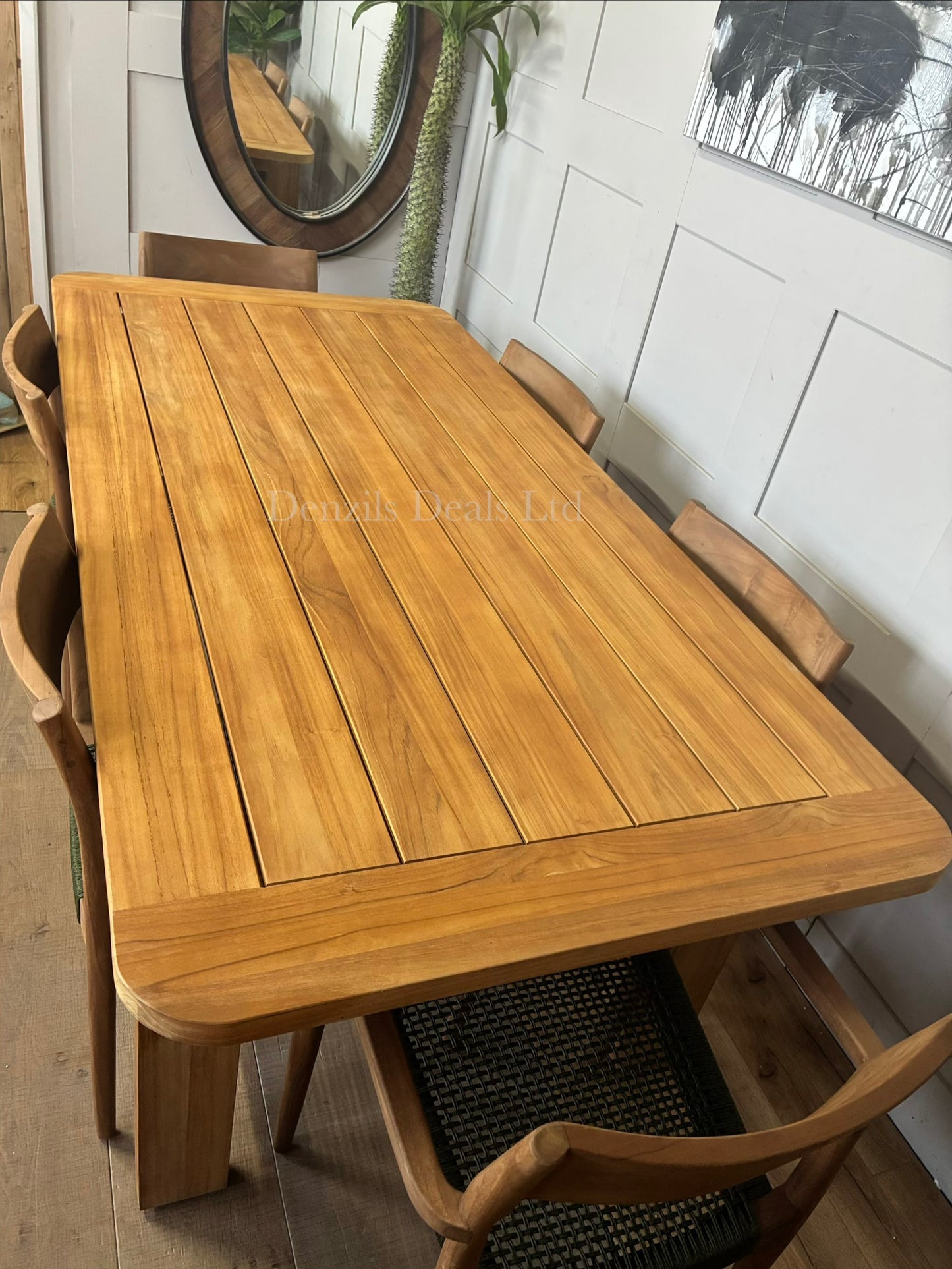 John Lewis Terra Garden Table And 6  Scandi Dining Chairs