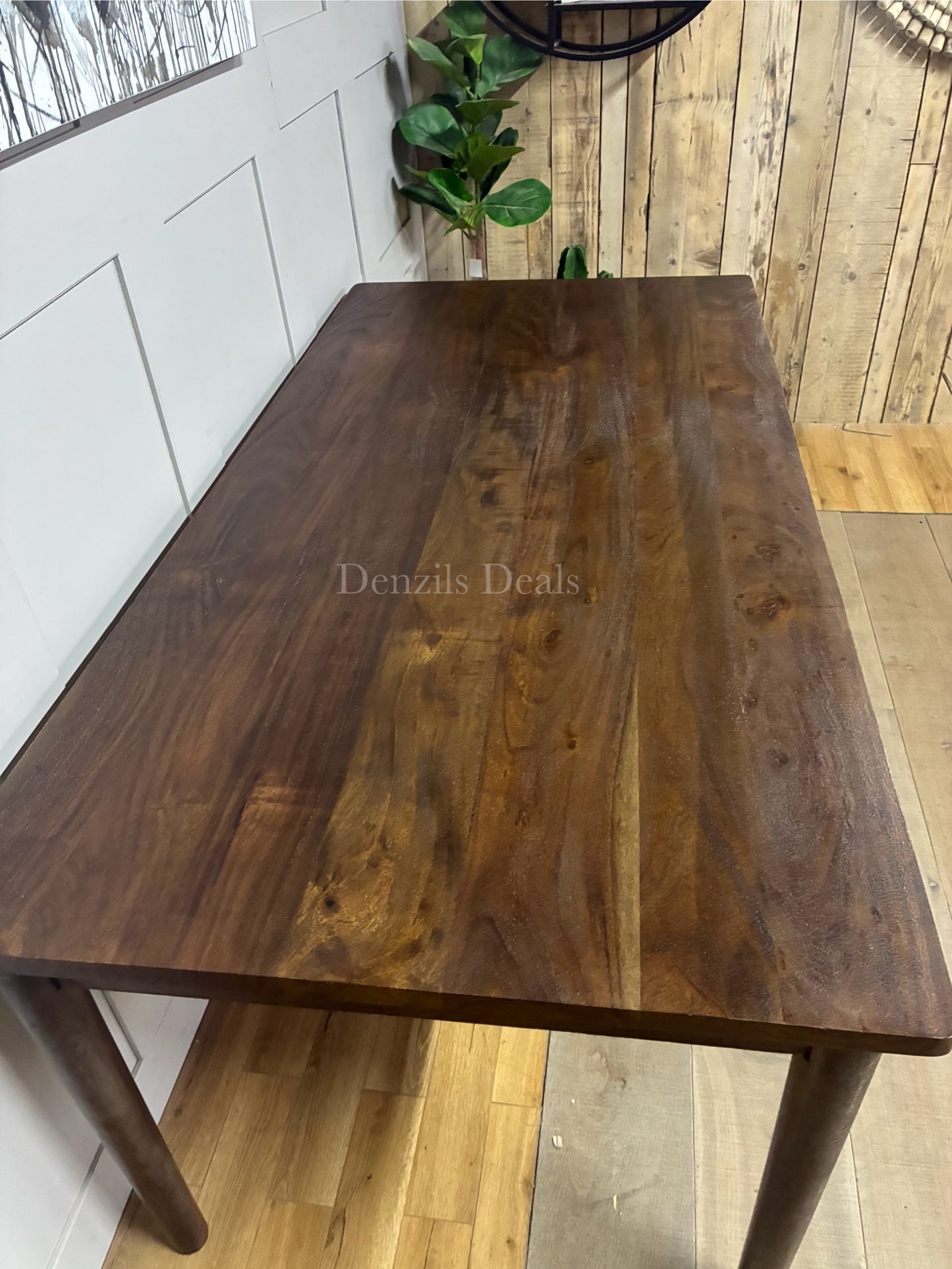 Nkuku Anbu Acacia Dining Table - Washed Walnut Small Rrp £948 R34