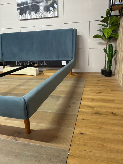 John Lewis Mid-Century Sweep Upholstered Bed Frame, Super King Size