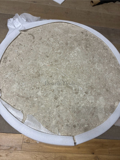 John Lewis Ritz Marble Dining Table, Brown