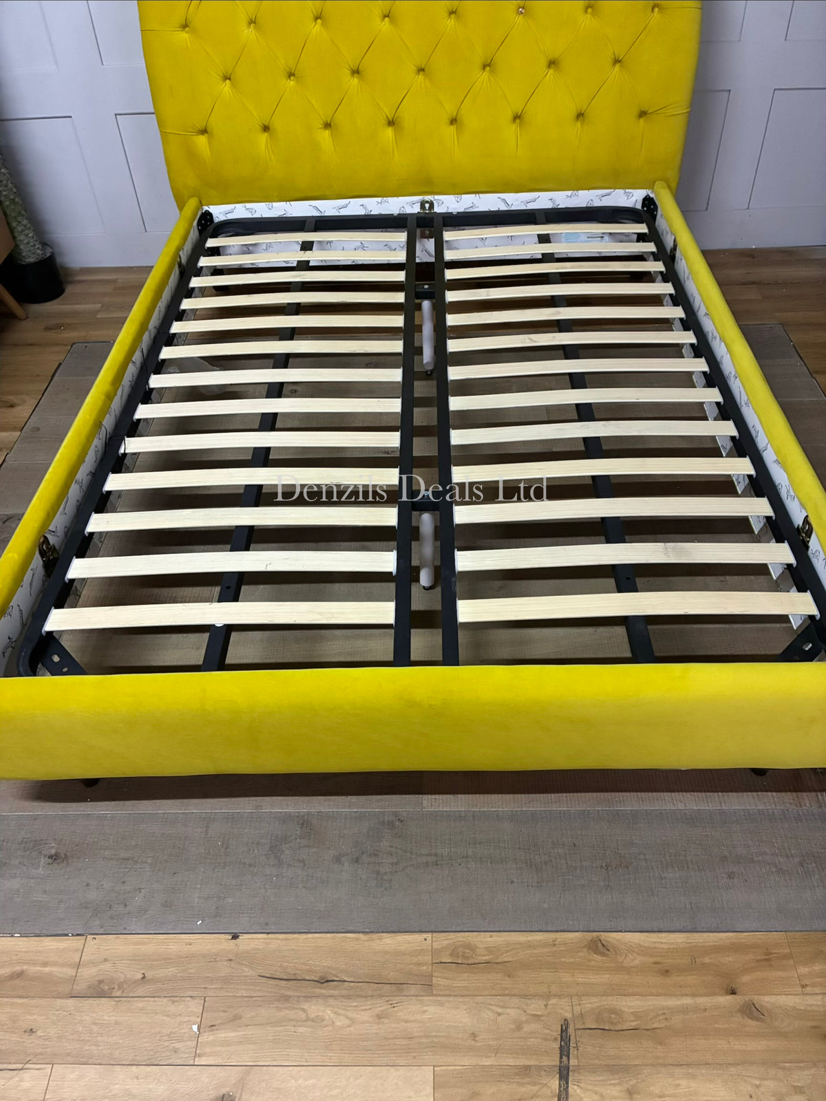 Windsor King Size Bed Frame, Joules At DFS Mustard Rrp £1149 R40