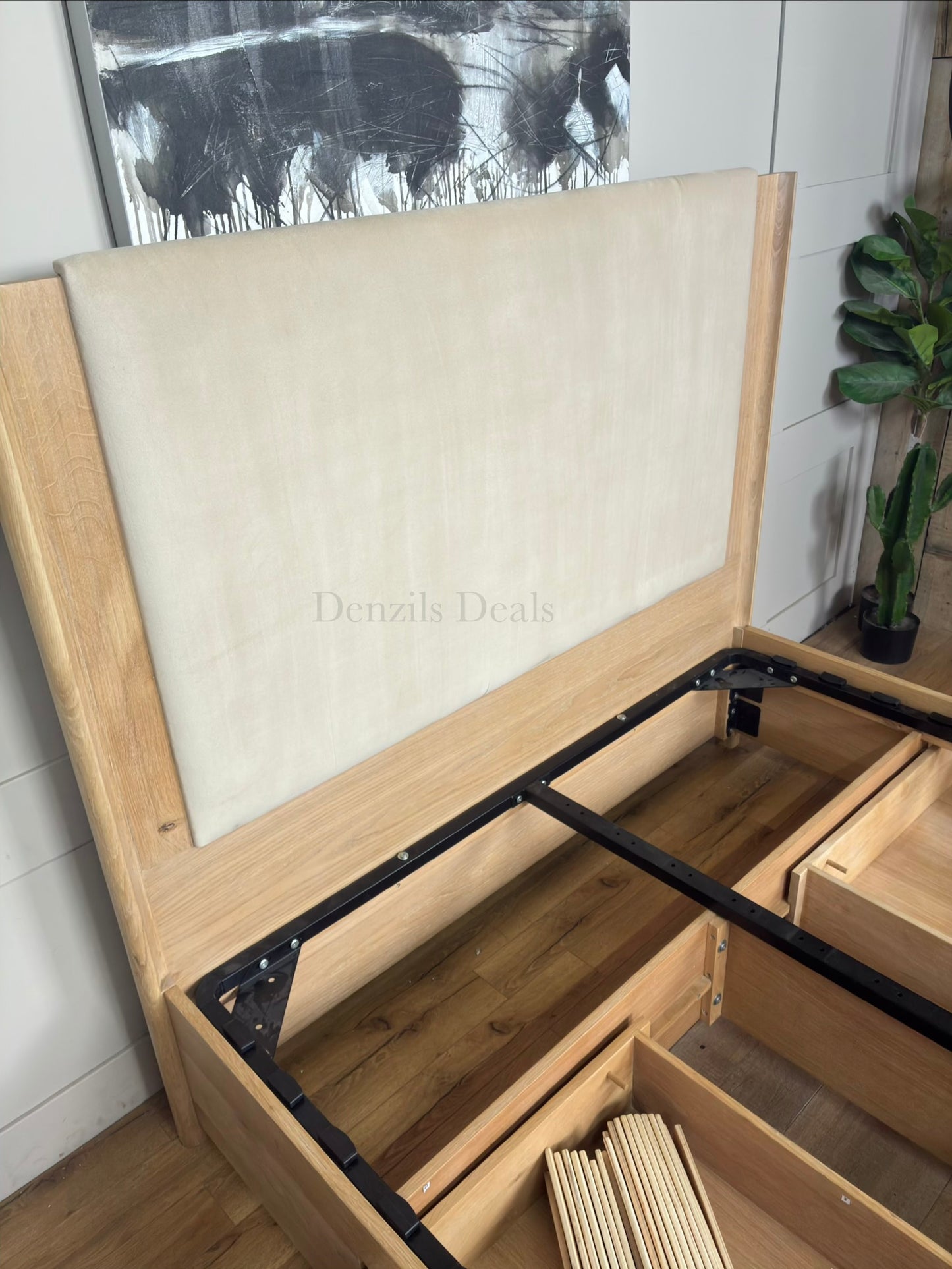 John Lewis Rest 4 Drawer Bed Frame, King, Natural Wood RRP £1599 R57