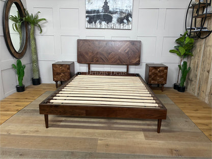 Swoon John Lewis + Swoon Franklin Bed Frame, Double Size, Dark Brown Rrp£799 R22