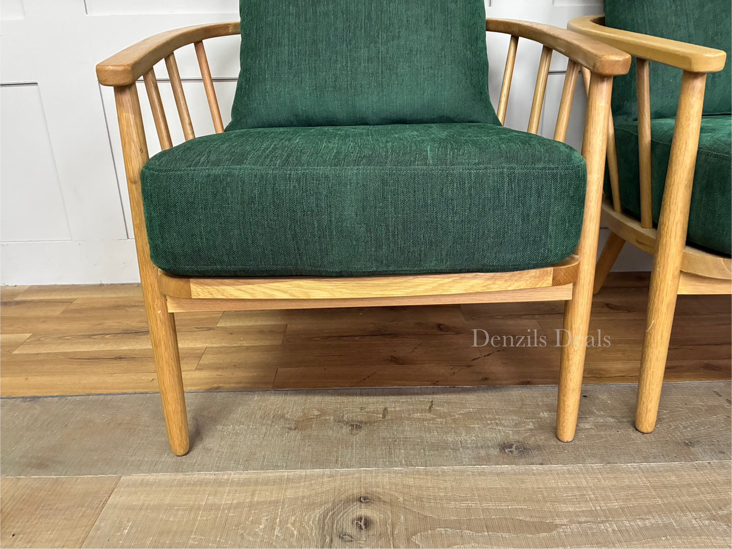 2x Frome Armchair, Forest Green John Lewis Rrp £1598