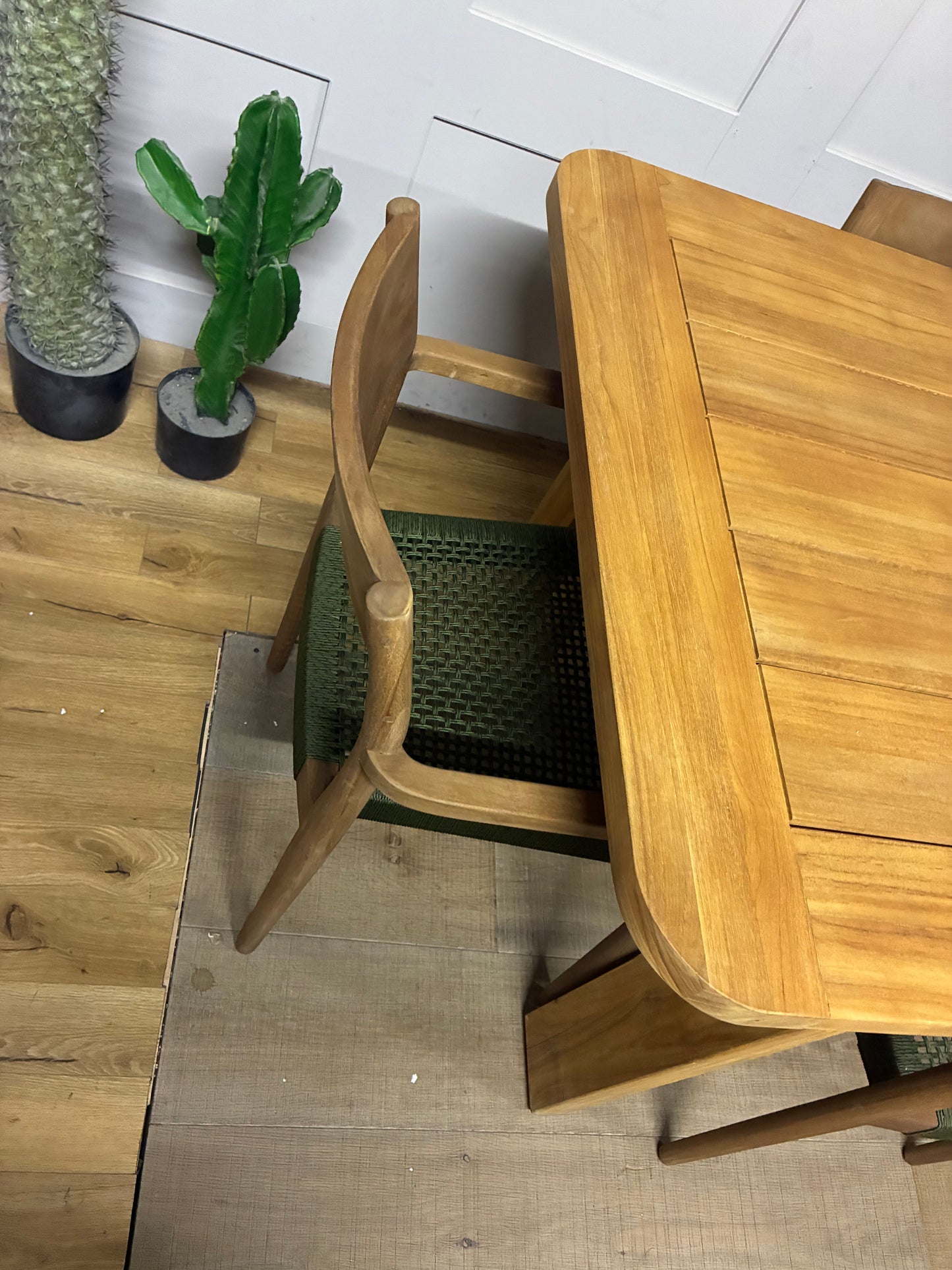 John Lewis Terra Garden Table And 6  Scandi Dining Chairs