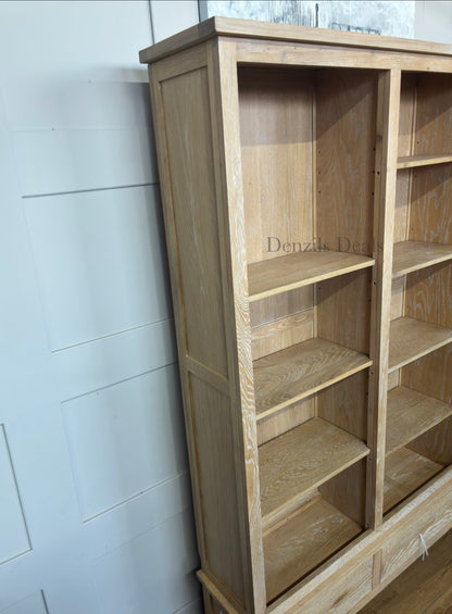INGLESHAM WHITEWASH OAK Grand Bookcase Rrp £1450