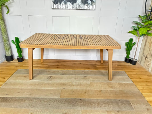 Mona Garden  Rectangular Dining Table, 175cm Natural John Lewis Rrp £399