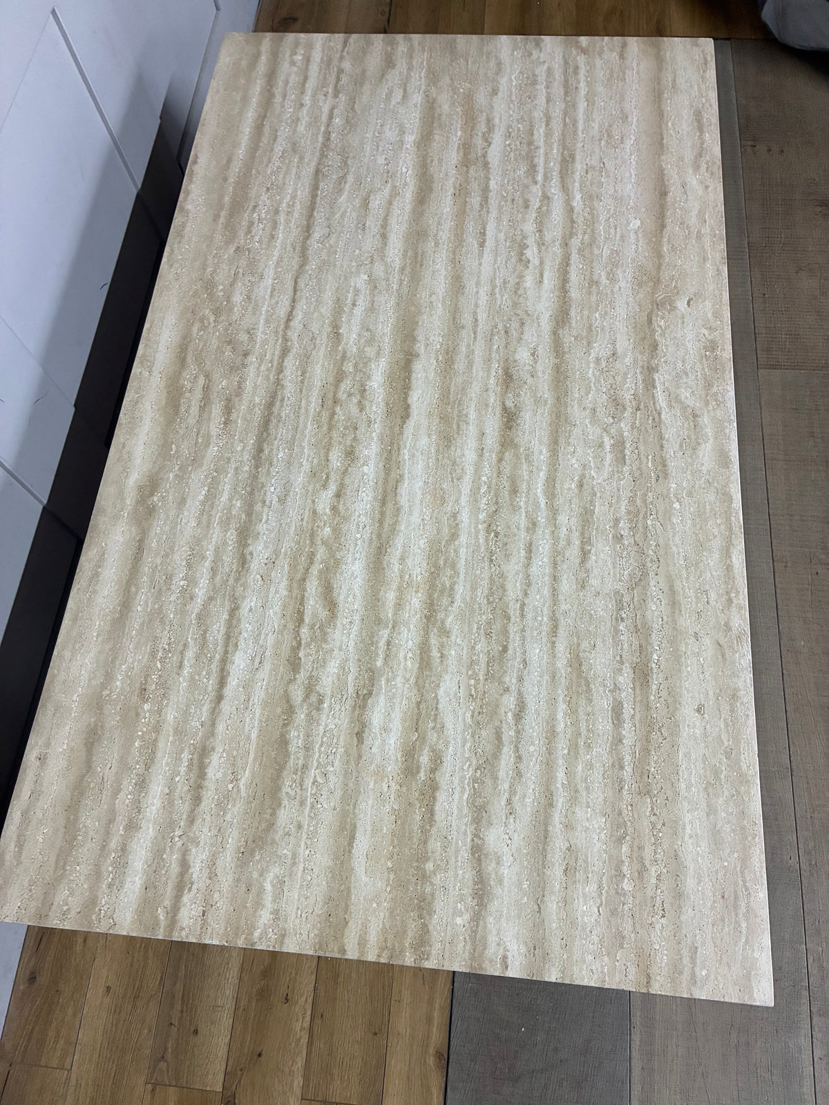 Pottery Barn Travertine Coffee Table, Fog Rrp £999 R2
