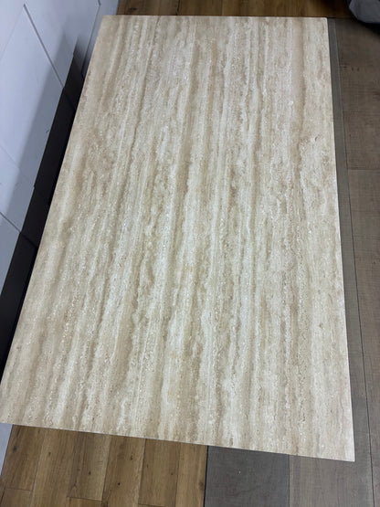 Pottery Barn Travertine Coffee Table, Fog Rrp £999 R2