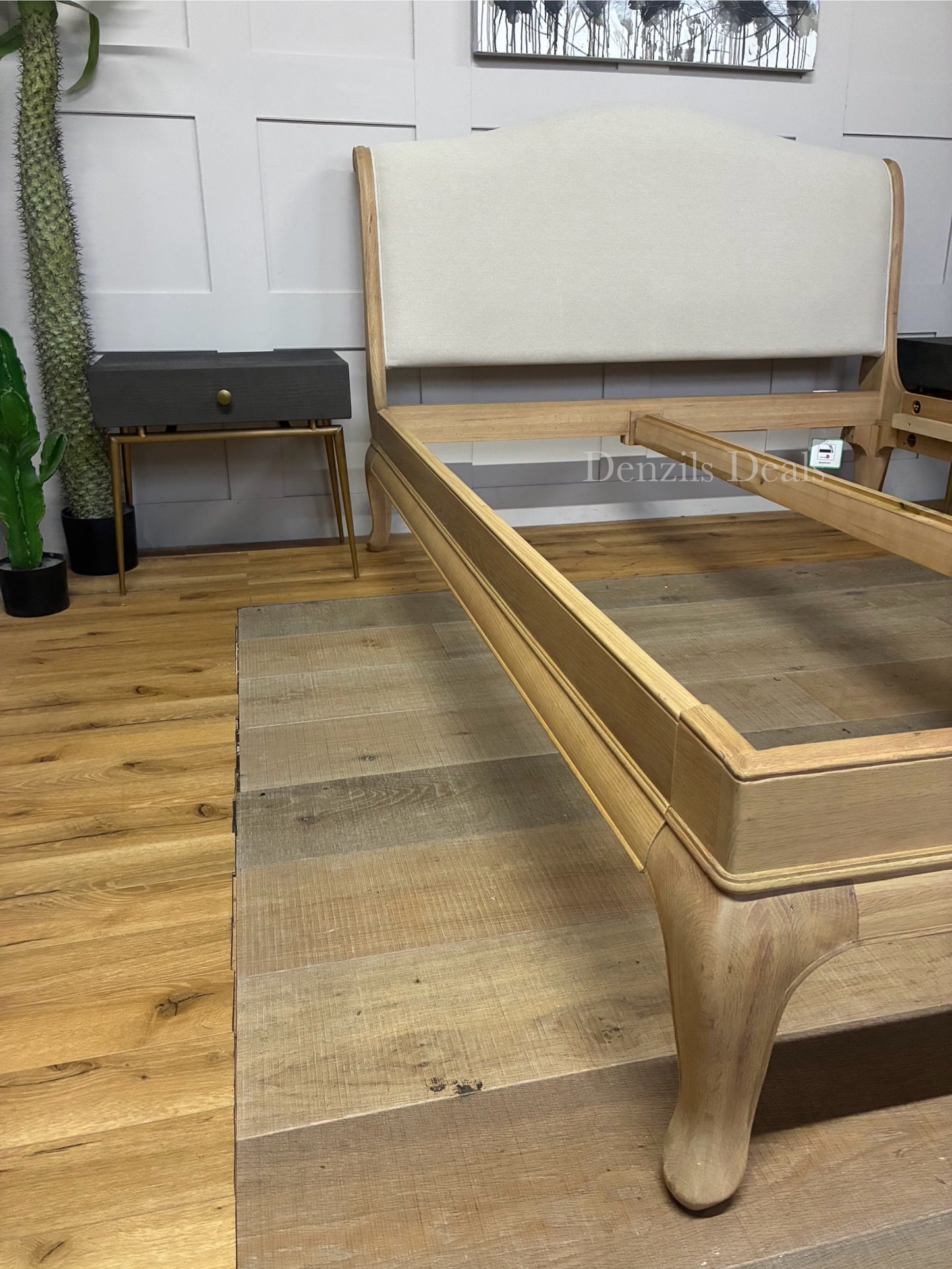 John Lewis Louis Low End Sleigh Bed Frame,  King Size, Oak R55