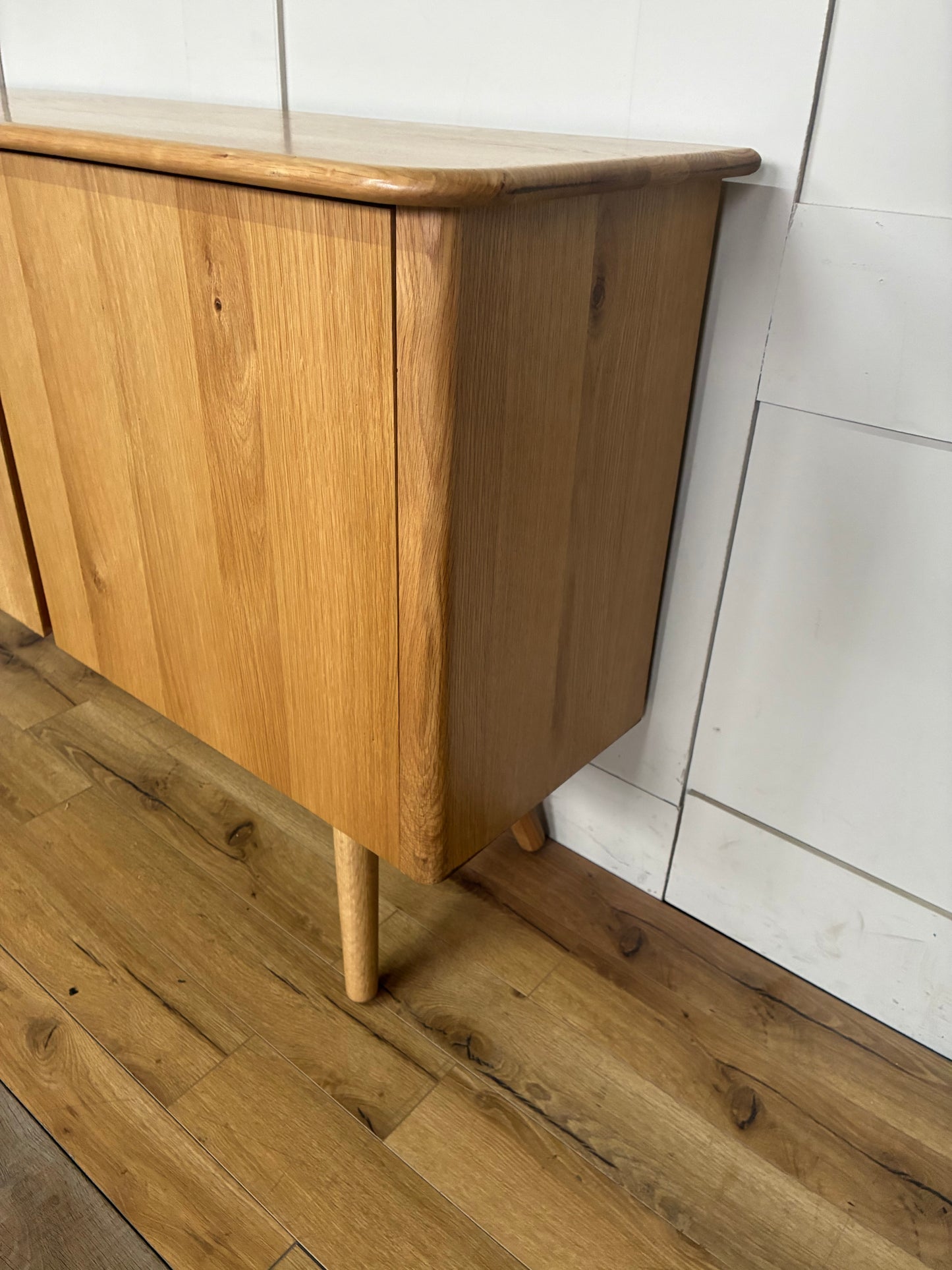 John Lewis Greenwood 2 Door Sideboard, Solid Oak/Bianco Oil Rep £499