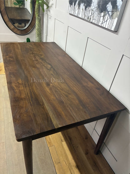 Nkuku Anbu Acacia Dining Table - Washed Walnut Small Rrp £948 R34