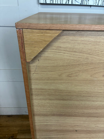 John Lewis Bow 5 Drawer Low Wardrobe, Natural Rrp £699 R43