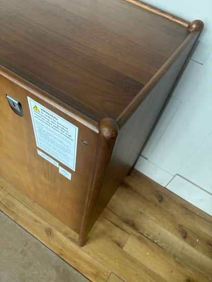 John Lewis Scandi 3 Drawer Wood Chest, Walnut Finish Rrp £499
