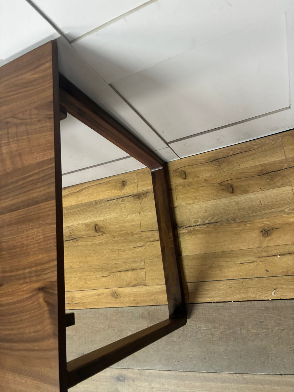 John Lewis Orbit Desk, Walnut Rrp £599 R17
