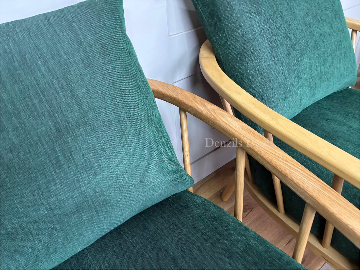 2x Frome Armchair, Forest Green John Lewis Rrp £1598