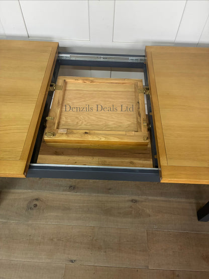 DFS Country Living Maud Navy Extending Dining Table. Rrp £679 R8