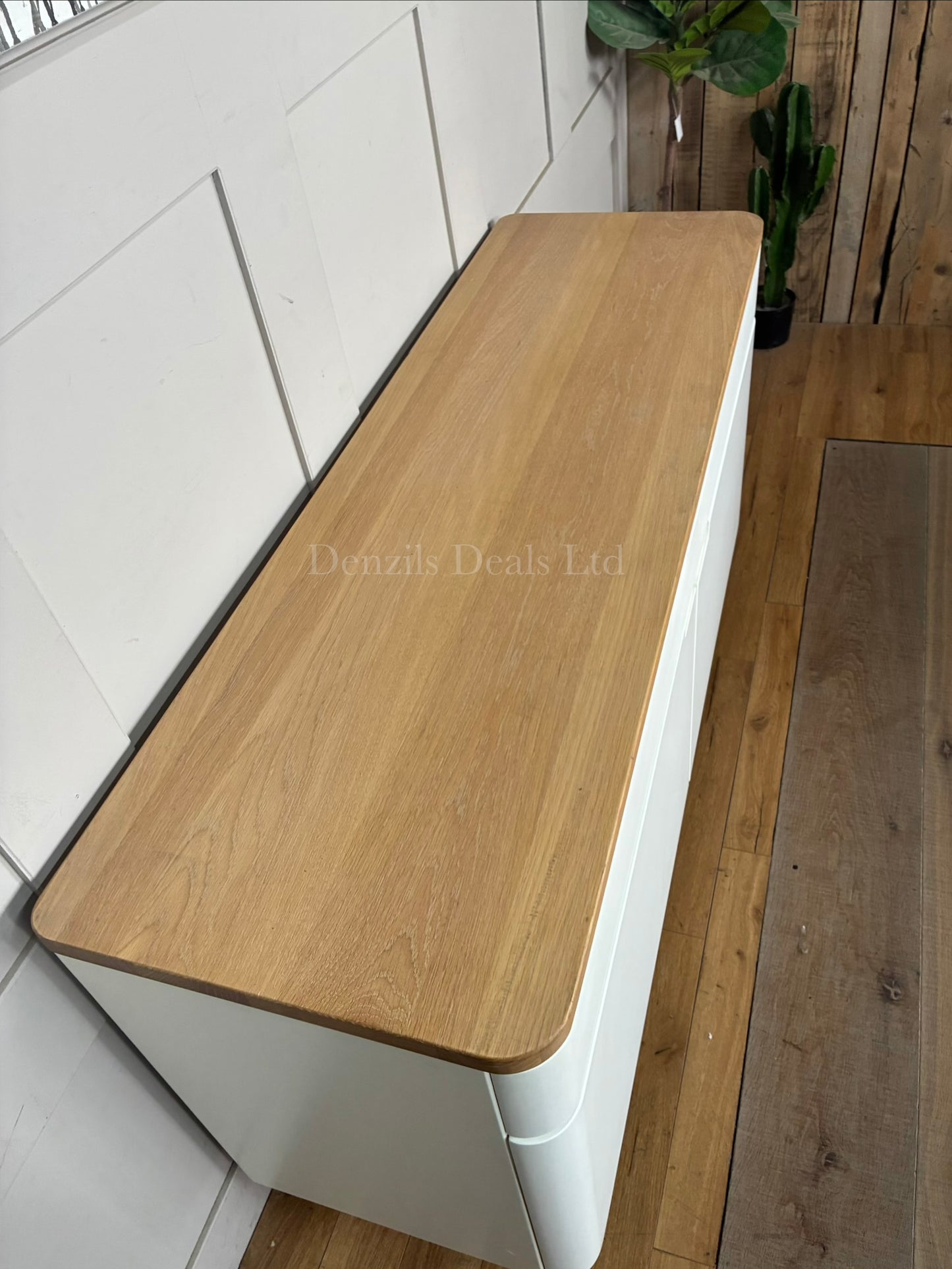 Ebbe Gehl for John Lewis Mira Wide Sideboard, White/Oak R6 RRP £750