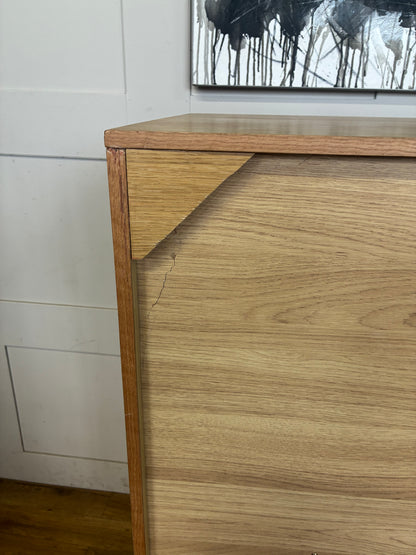 John Lewis Bow 5 Drawer Low Wardrobe, Natural Rrp £699 R43