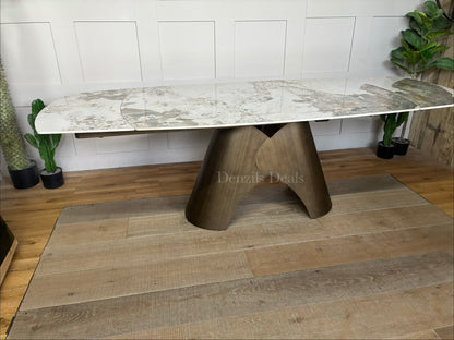 Gallery Direct Bresso Bronze Extending Dining Table Rrp ££1259