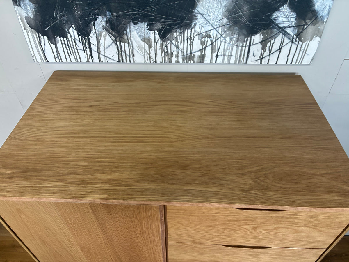 John Lewis Bow 5 Drawer Low Wardrobe, Natural Rrp £699 R43