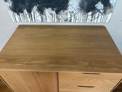 John Lewis Bow 5 Drawer Low Wardrobe, Natural Rrp £699 R43