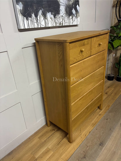 John Lewis Spindle 6 Drawer Chest, Oak Rrp £549 R20