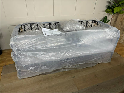 John Lewis Chevron Garden Outdoor 2 Seater Sofa Grey