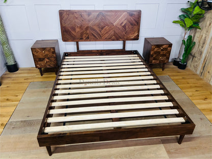 Swoon John Lewis + Swoon Franklin Bed Frame, Double Size, Dark Brown Rrp£799 R22