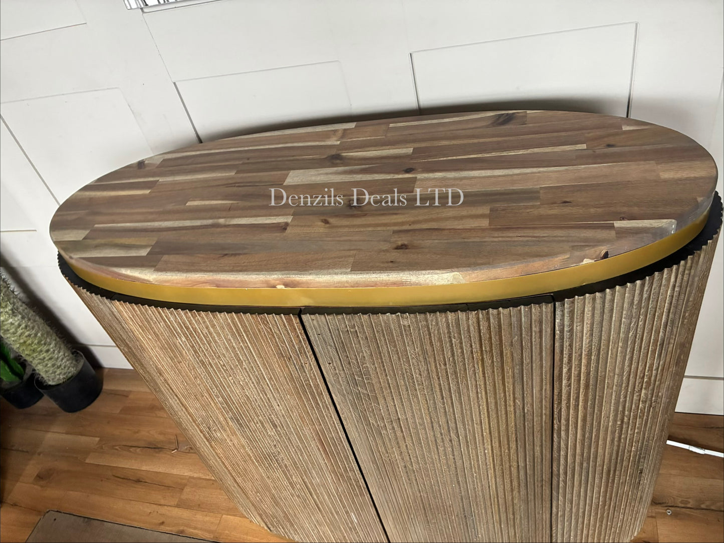Astley Oval Home Bar Cabinet Rrp £1499 F2