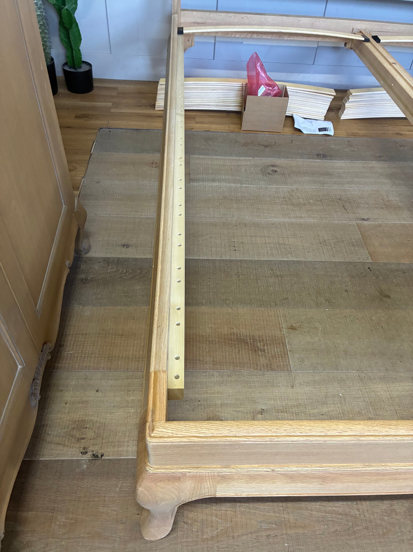 John Lewis Louis Low End Sleigh Bed Frame, Super King Size, Oak RRP £1499