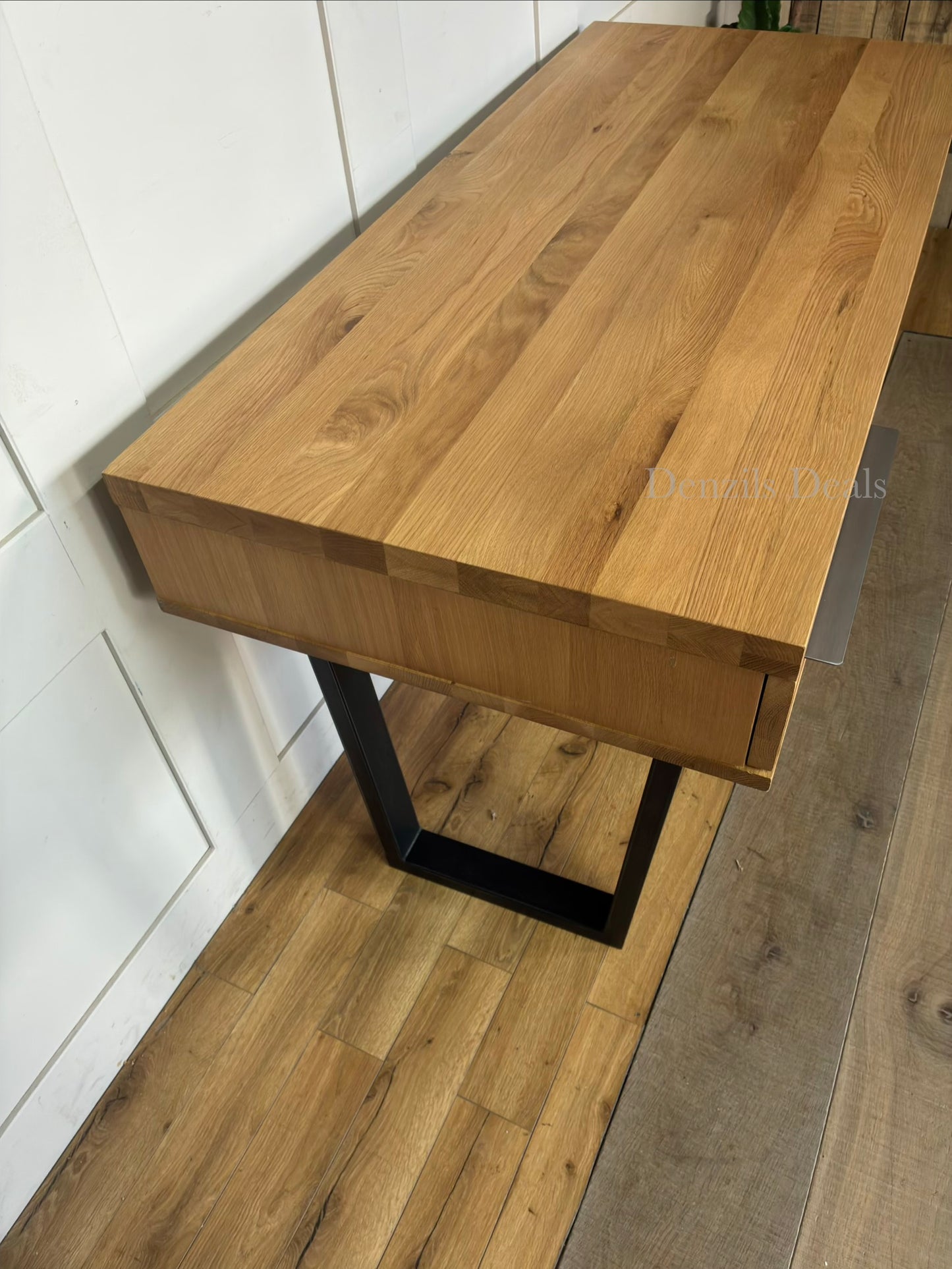 John Lewis Calia Small 2 Drawer Desk, Oak Rrp £599 R20