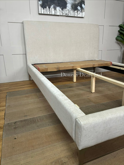 West Elm Andes King Size Bed - Metal Legs  Rrp £1299