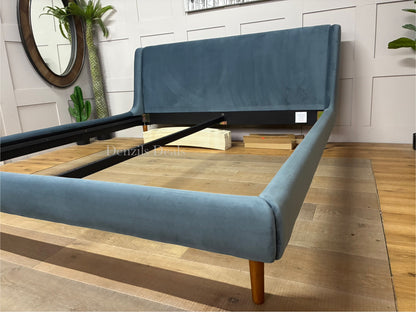 John Lewis Mid-Century Sweep Upholstered Bed Frame, Super King Size