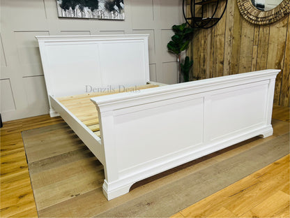 Cotswold CHANTILLY  Cool White 5ft Kingsize Bed