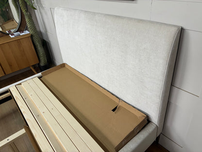 West Elm Andes King Size Bed - Metal Legs  Rrp £1299