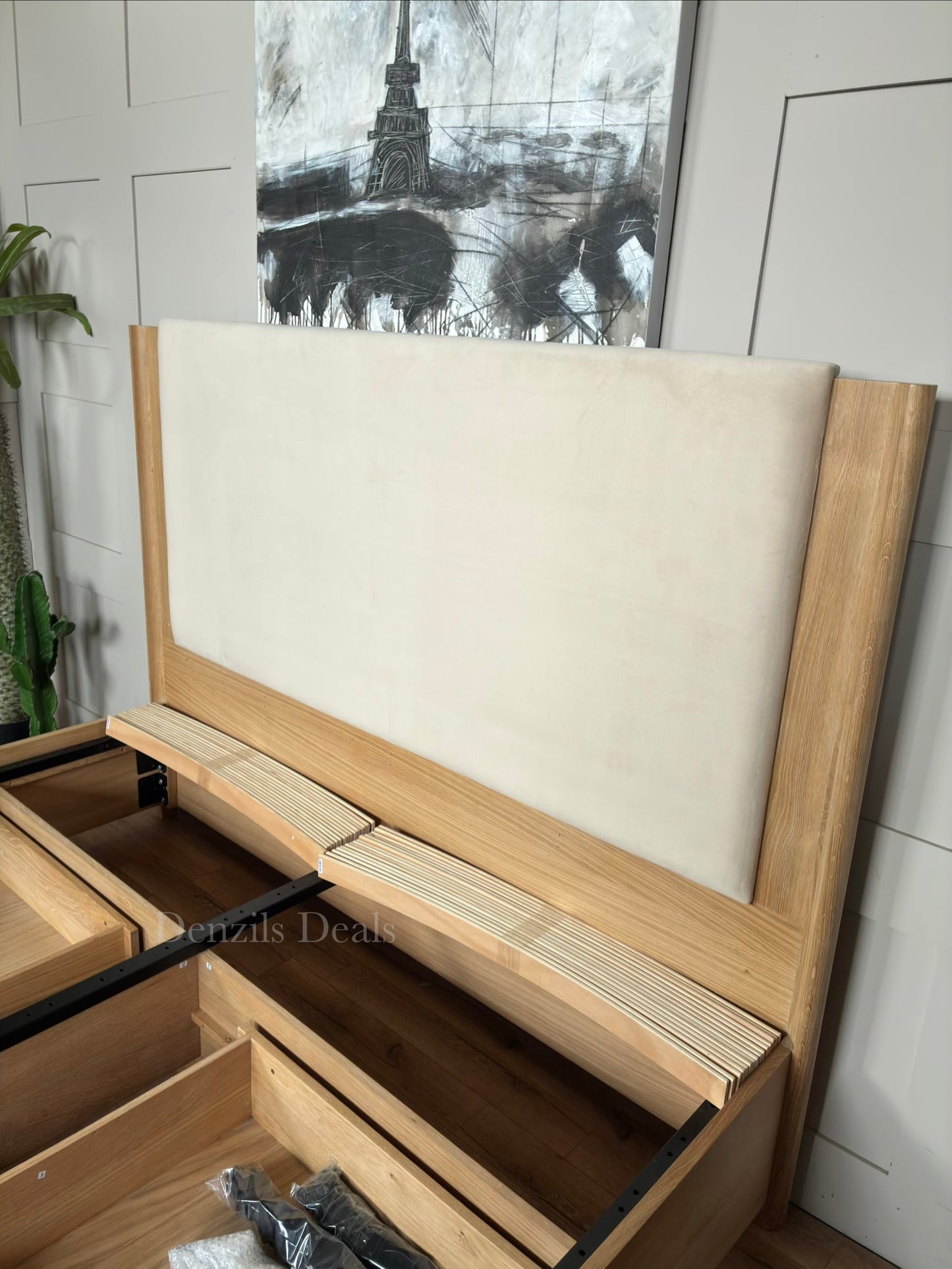 John Lewis Rest 4 Drawer Bed Frame, Super King, Natural Wood R:55 RRP £1699 R56