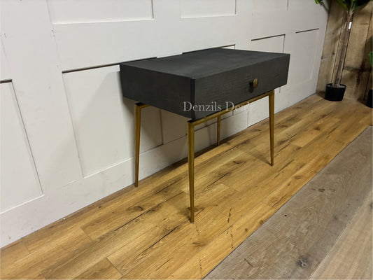 D.I. DESIGNS Greyshott Bedside Table Grey  Rrp £766 R16