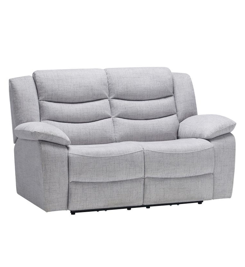 OAK FURNITURELAND Marlow 2 Seater Sofa Keswick Dove Fabric R50