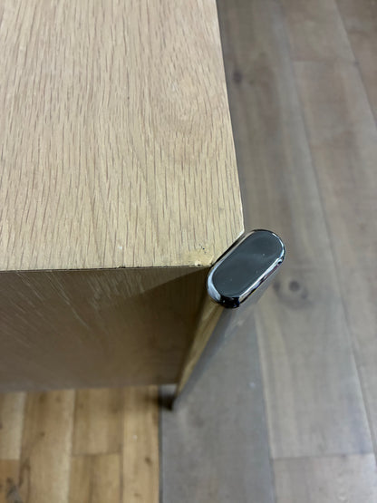 John Lewis Hansen Oak Wood 2 Drawer Desk, Natural Rrp £749 R62