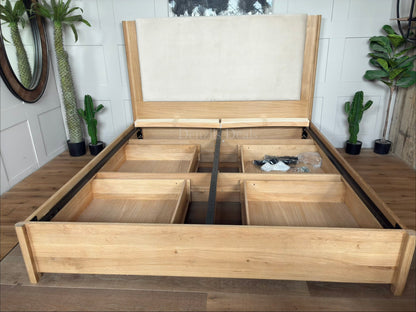 John Lewis Rest 4 Drawer Bed Frame, Super King, Natural Wood R:55 RRP £1699 R56