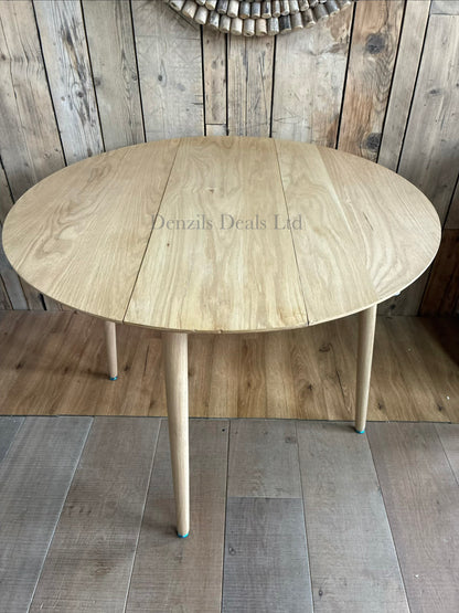 Gallery Direct Lewes Folding Dining Table, Natural Rrp £430 R14