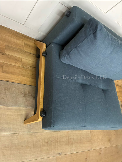 Innovation Living Cubed 90 Armchair Bed, Nist Blue 515 Rrp £1199