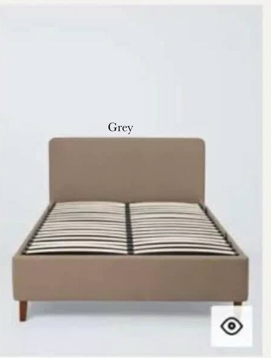John Lewis Victor 135cm Ottoman Storage Upholstered Bed Frame GREY