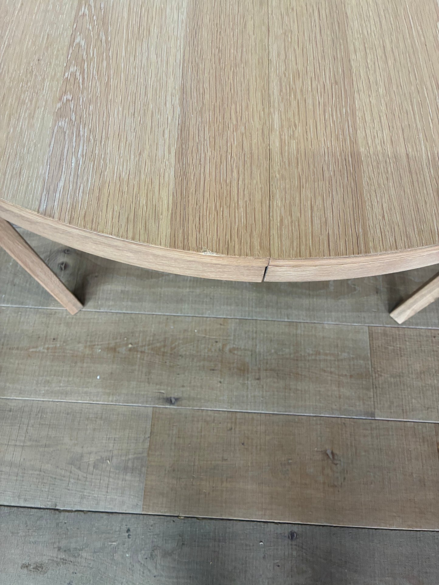John Lewis Mira II Extending Round Dining Table, Oak RRP £749