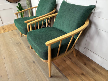2x Frome Armchair, Forest Green John Lewis Rrp £1598