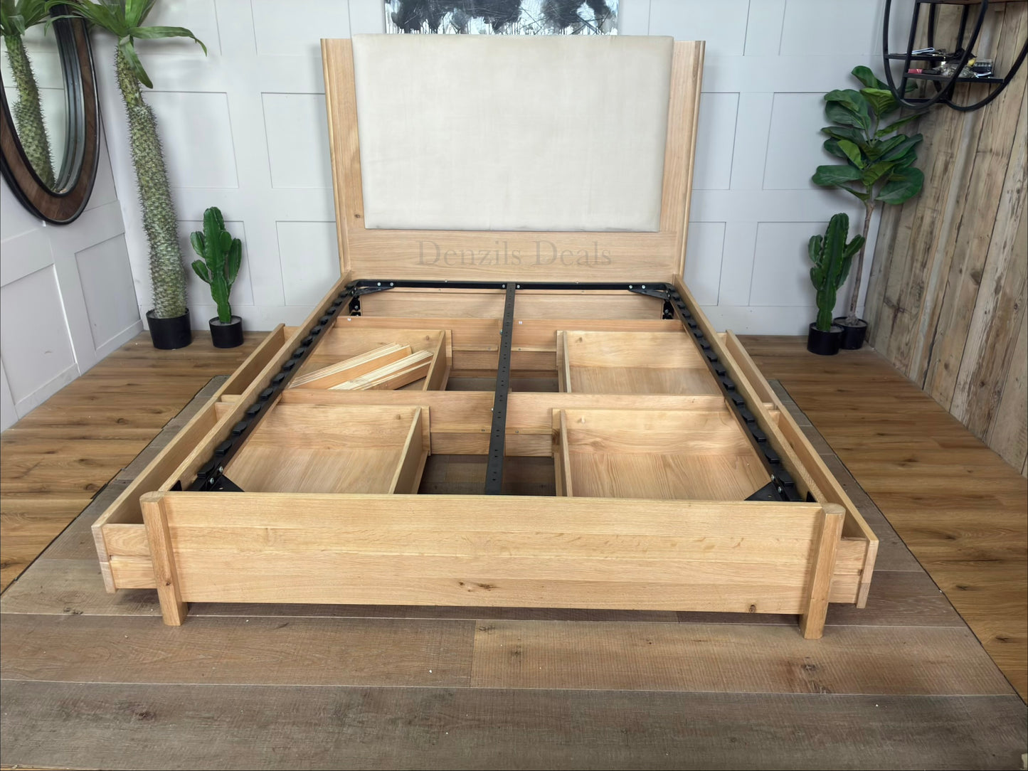 John Lewis Rest 4 Drawer Bed Frame, King, Natural Wood RRP £1599 R57