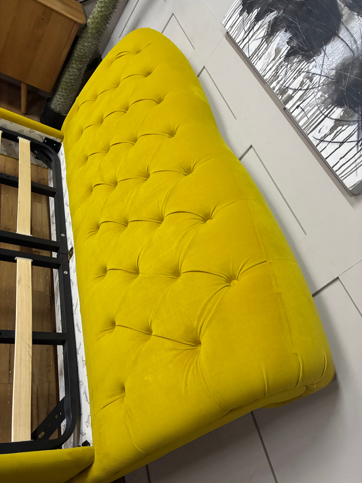 Windsor King Size Bed Frame, Joules At DFS Mustard Rrp £1149 R40